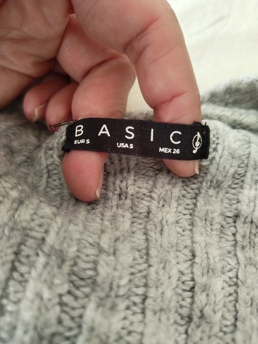 Camisola malha cinzenta Stradivarius