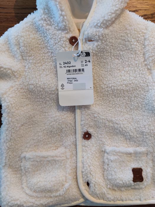 Casaco inverno bebê Mayoral novo com etiqueta