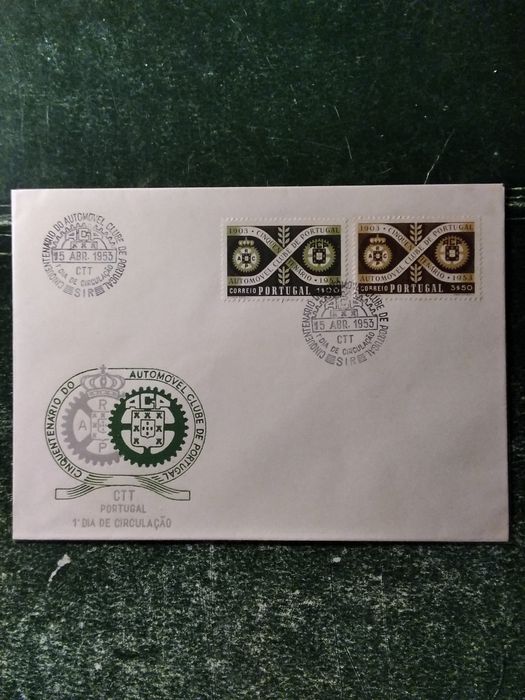 1953 FDC Cinquentenário Do Automóvel Clube Portugal MNH **