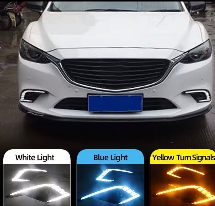 Mazda 6, gj, 2016, 2017, 2018 LED ДХО DRL, протитуманки