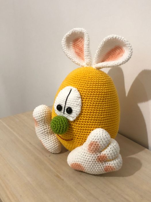 Ovo coelho Amigurumi da Páscoa