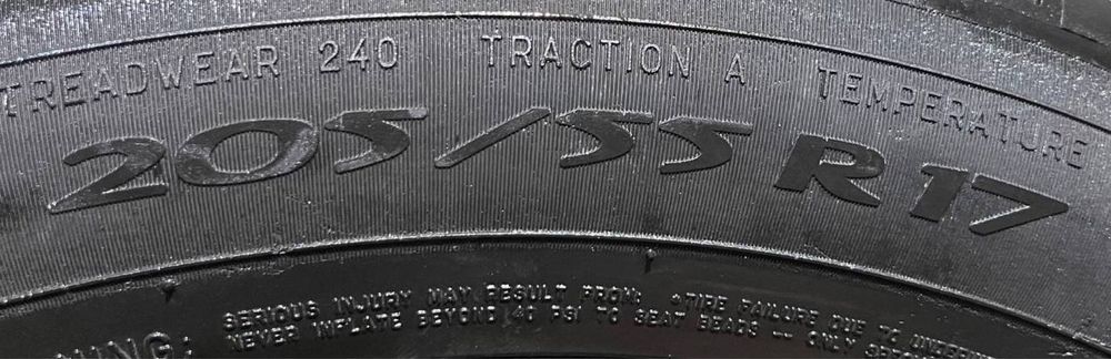 Шины б у 205/55R17 MICHELIN PRIMACY 3 летняя