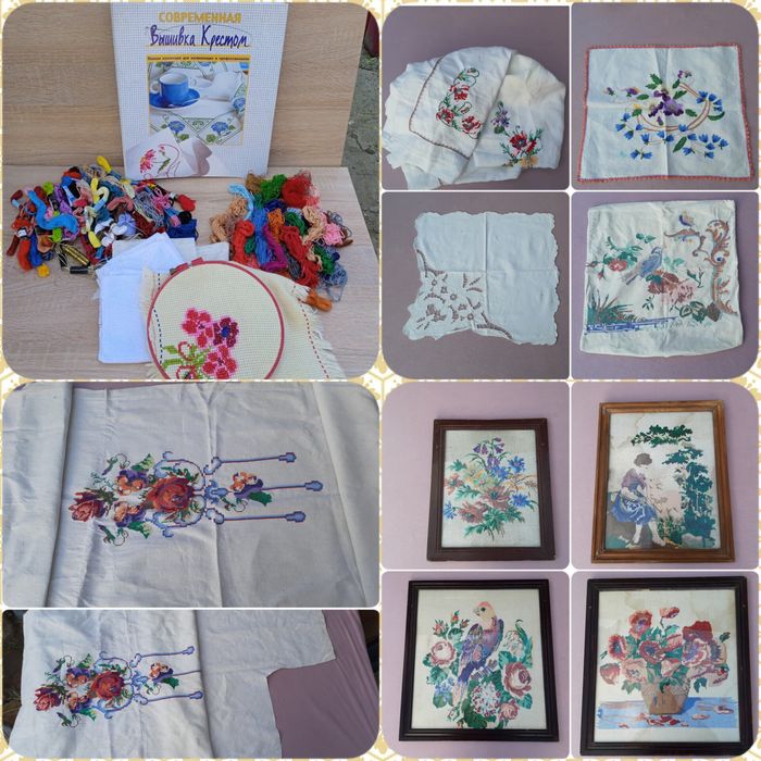 Нитки для вышивания,Кирова и др.,картины крестиком