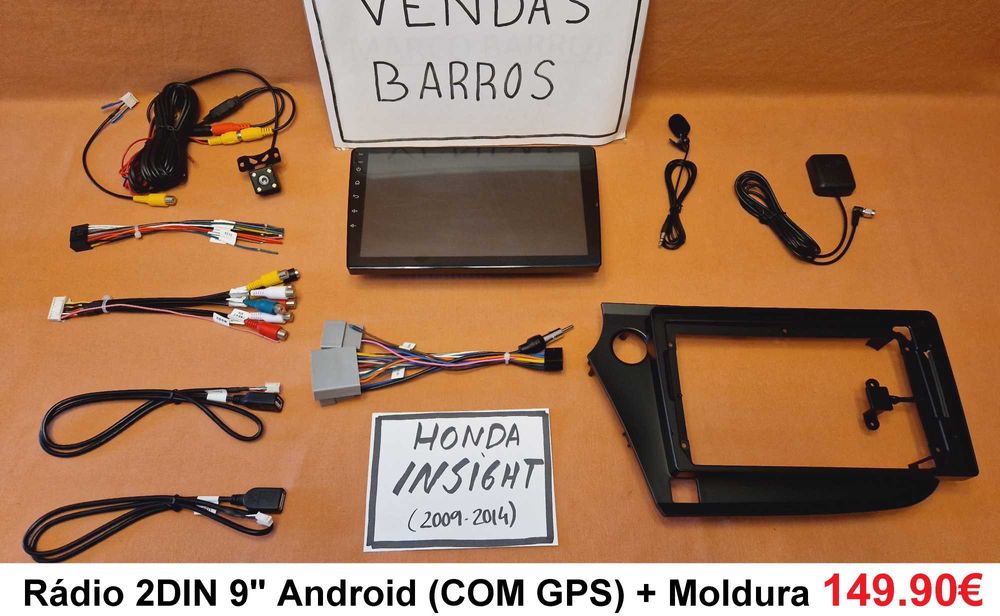 (NOVO) Rádio 2DIN • Honda • INSIGHT • CR-Z • Android CRZ [4+64GB]