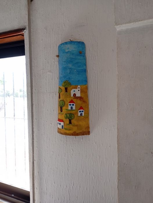 Telha Artesanal Decorativa - Feita à mão