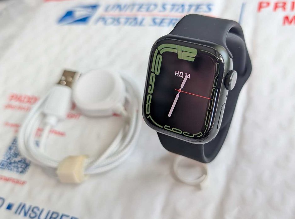 Майже нові Екран без подряпин з США Apple Watch 7 41 Green Гарантія Магазин