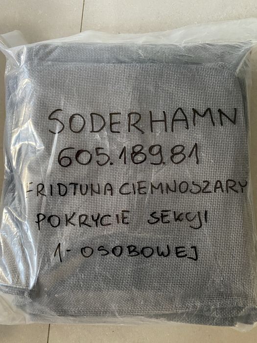 SODERHAMN IKEA - pokrycie sekcji sofy, szezlonga, podłokietnika.