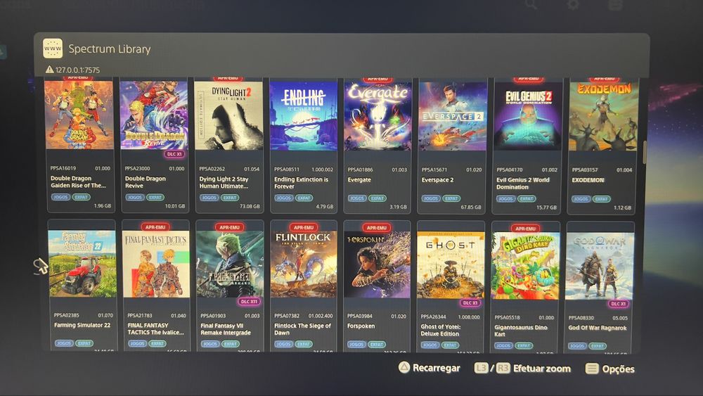 PS5 Desbloqueada (Como Nova) + Loja Integrada com 206 Jogos