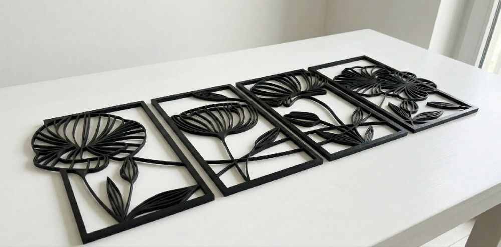 Модульна картина «Квіткова гармонія» (4 панелі)