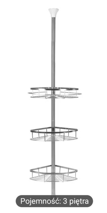 Solidna półka pod prysznic NGYI – Stal Nierdzewna, 110-280 cm