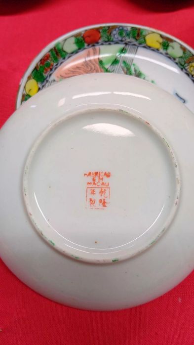 Serviço completo de café em porcelana de Macau
