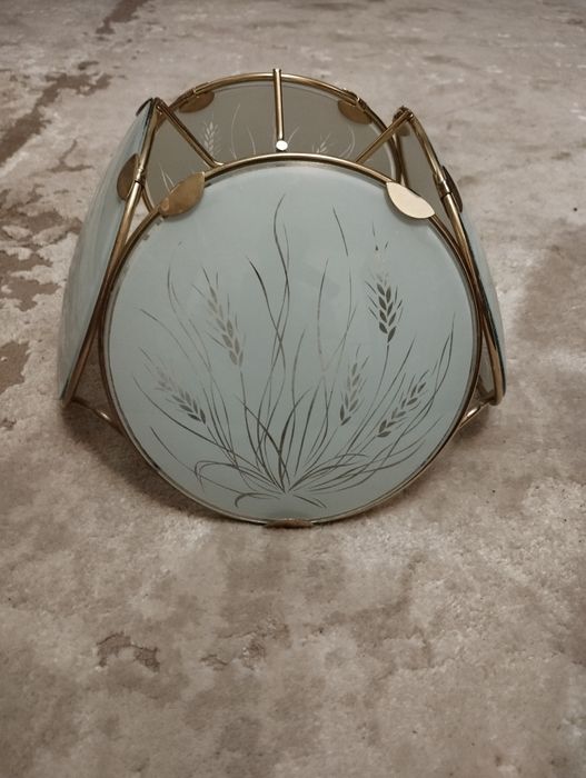 Скляний плафон з візерунком колосків