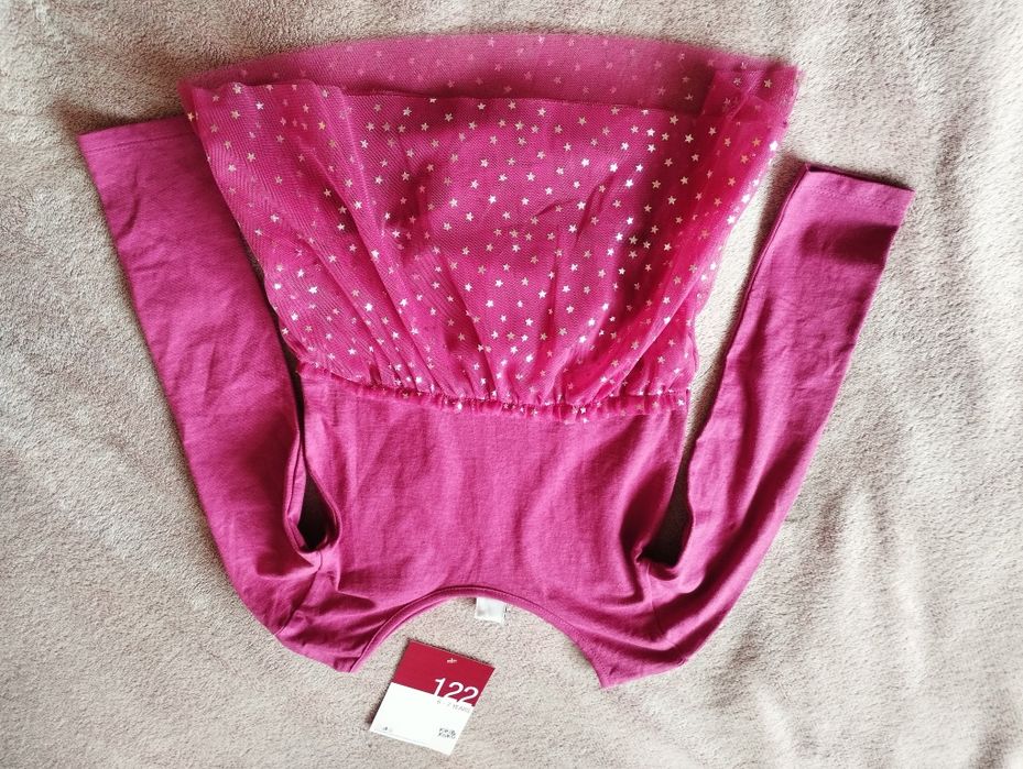 Kiki & Koko strój na balet body z tiulową spódniczką nowe 122