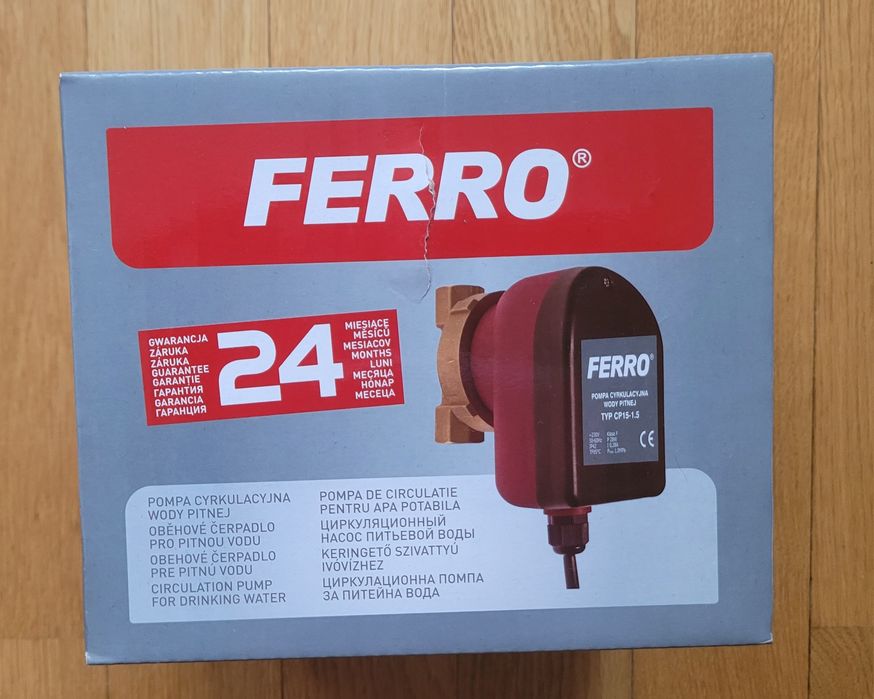 Ferro - Pompa cyrkulacyjna wody pitnej typ CP15-1.5