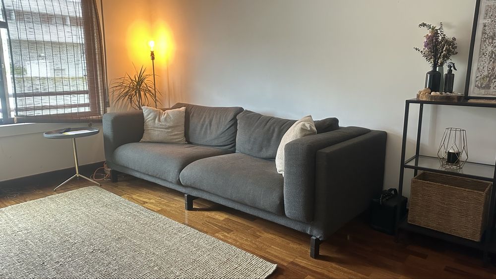 Sofa Ikea Nockby Cinza Antracide