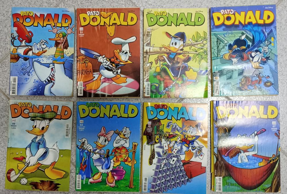 Conjunto de oito livros da Disney - Donald