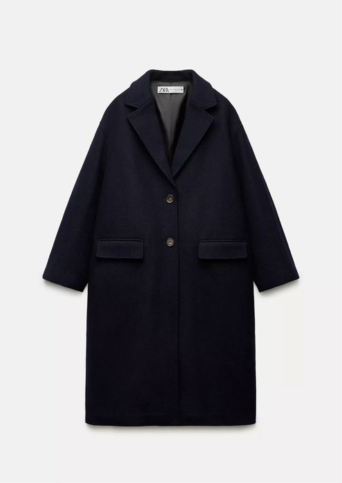 Zara plaszcz oversize roz M-L welna nowy