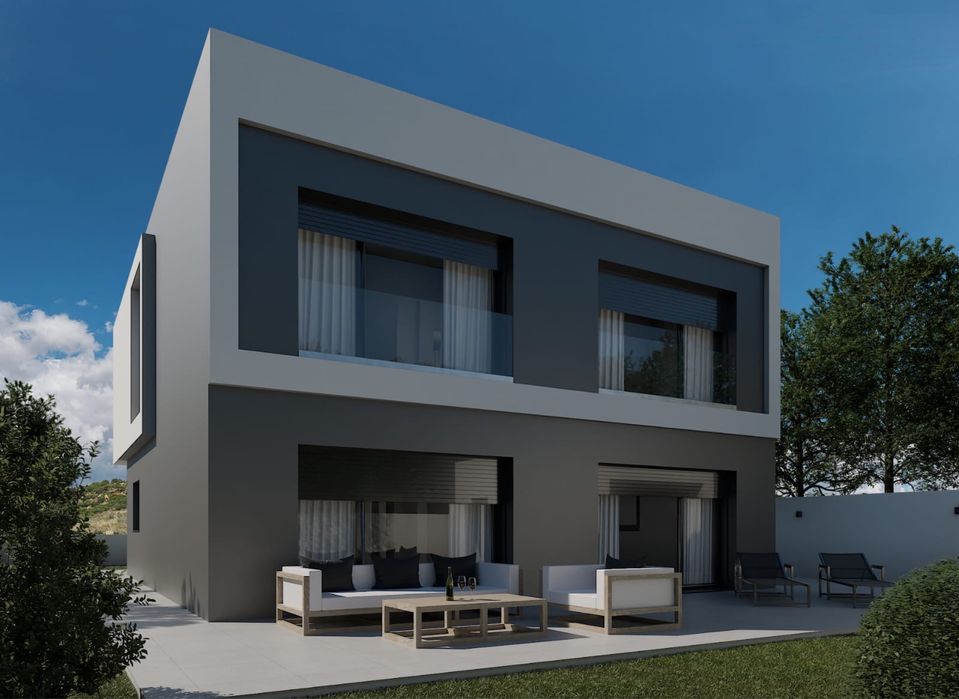 Moradia T4 Nova c/ Suite e Closet - Meia Via - Acabamento  Premium