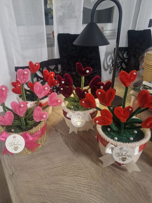 Koszyczki na Walentynki.