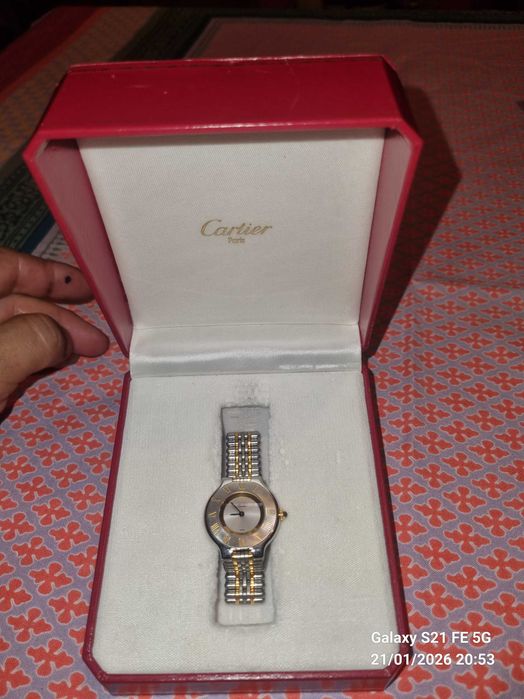 Relogio cartier must 21 mulher
