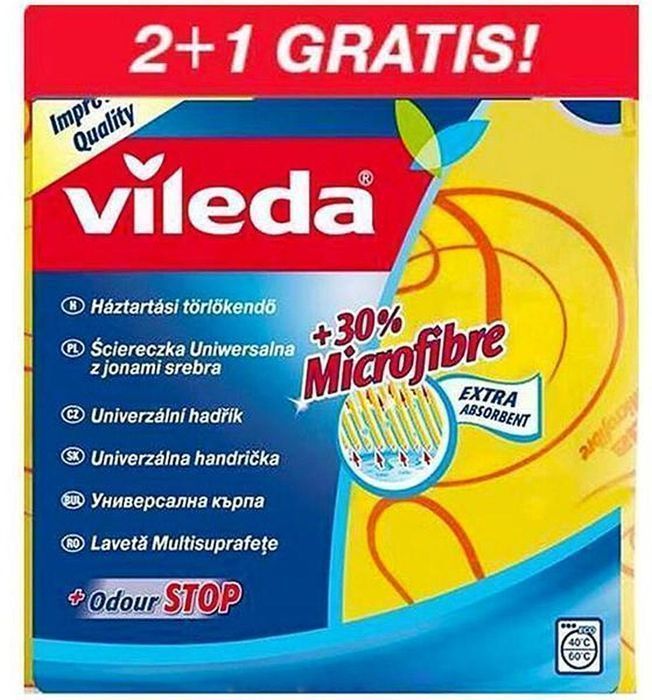 Vileda Ściereczka Uniwersalna Z Jonami Srebra 2+1