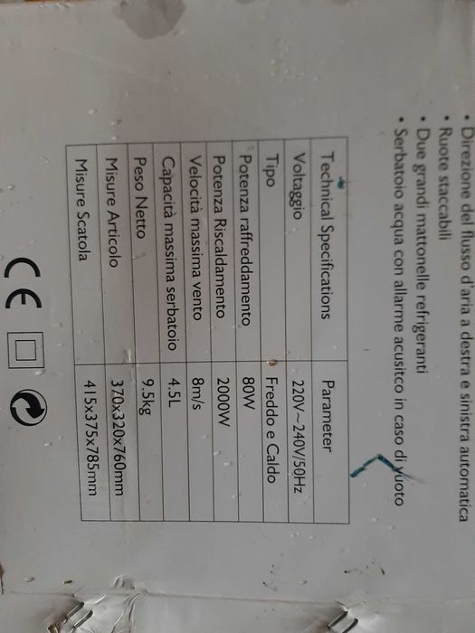 Vendo climatizador 2 em 1 marca fiammotto