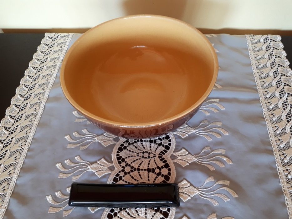 duża głęboka misa miska patera z czasów PRL PRL-u unikat zabytek antyk