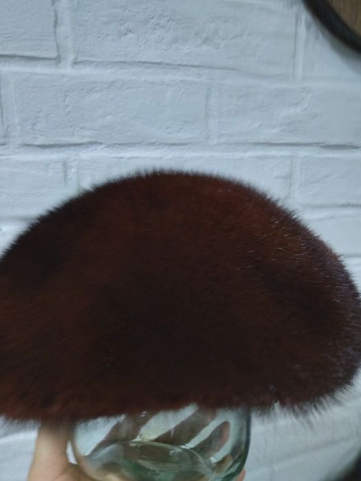 Берет норковый, 56 размер