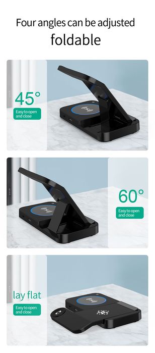 Estação de carregamento sem fio 4 em 1 Apple e Android NOVO