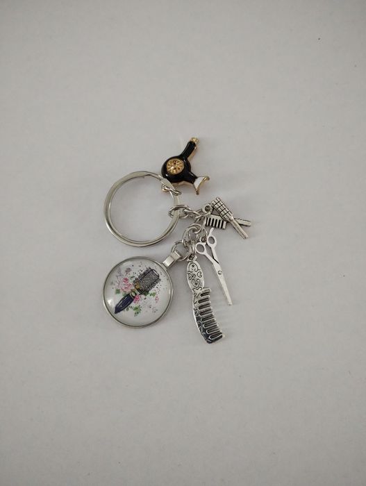 Breloczek wieloczęściowy upominek dla fryzjerki prezent