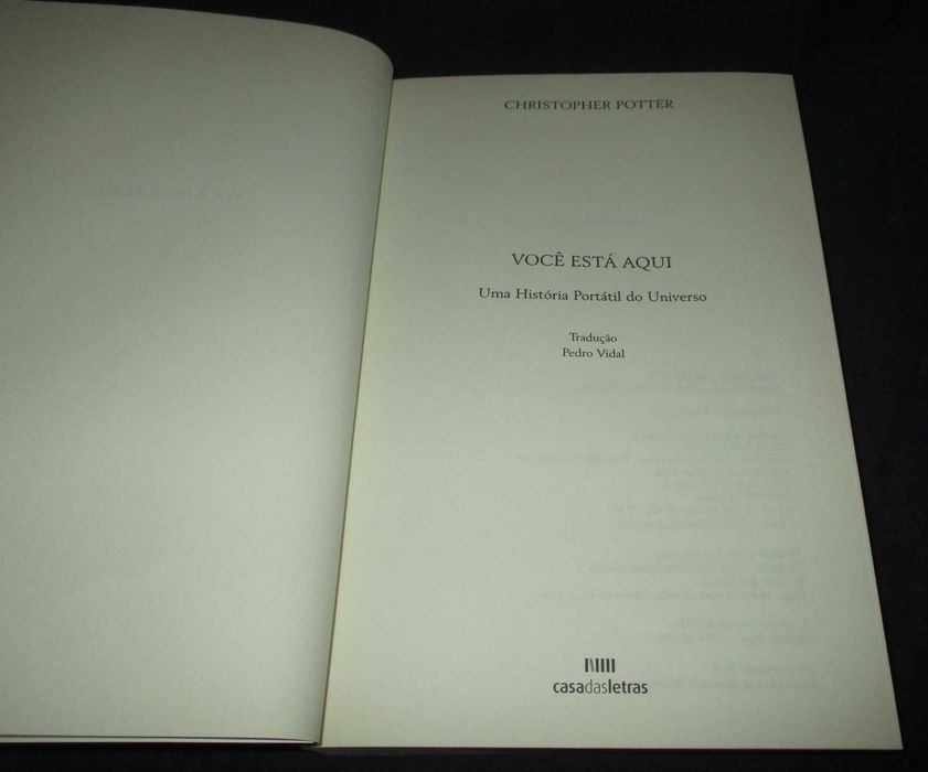 Livro Você Está Aqui Uma história portátil do universo
