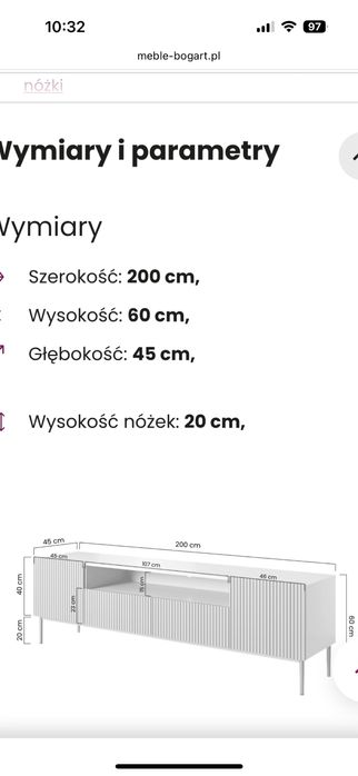 Szafka rtv Bogart Nicole