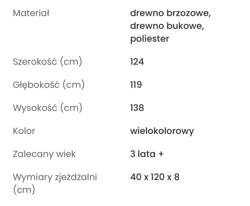 Drewniany plac zabaw 8 w 1
