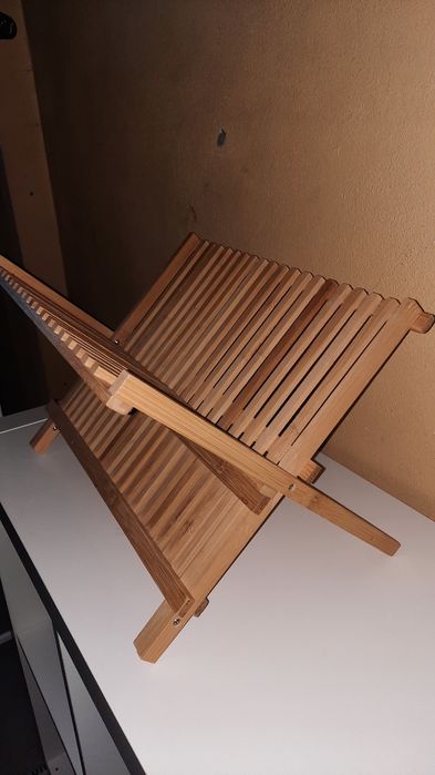 Escorredor de louça em bambu novo