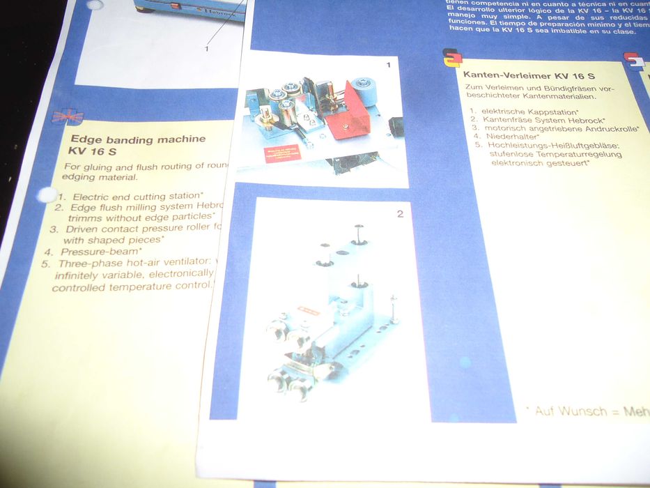 Maquina de folhear cantos em madeira