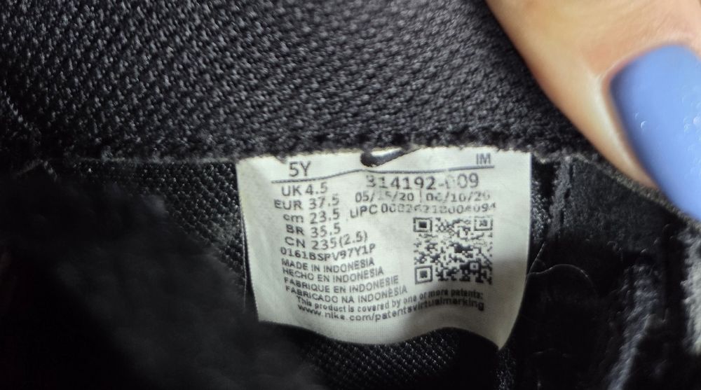 Nike air force 1 czarne 37,5 damskie