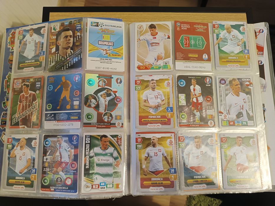 Karty piłkarskie różne