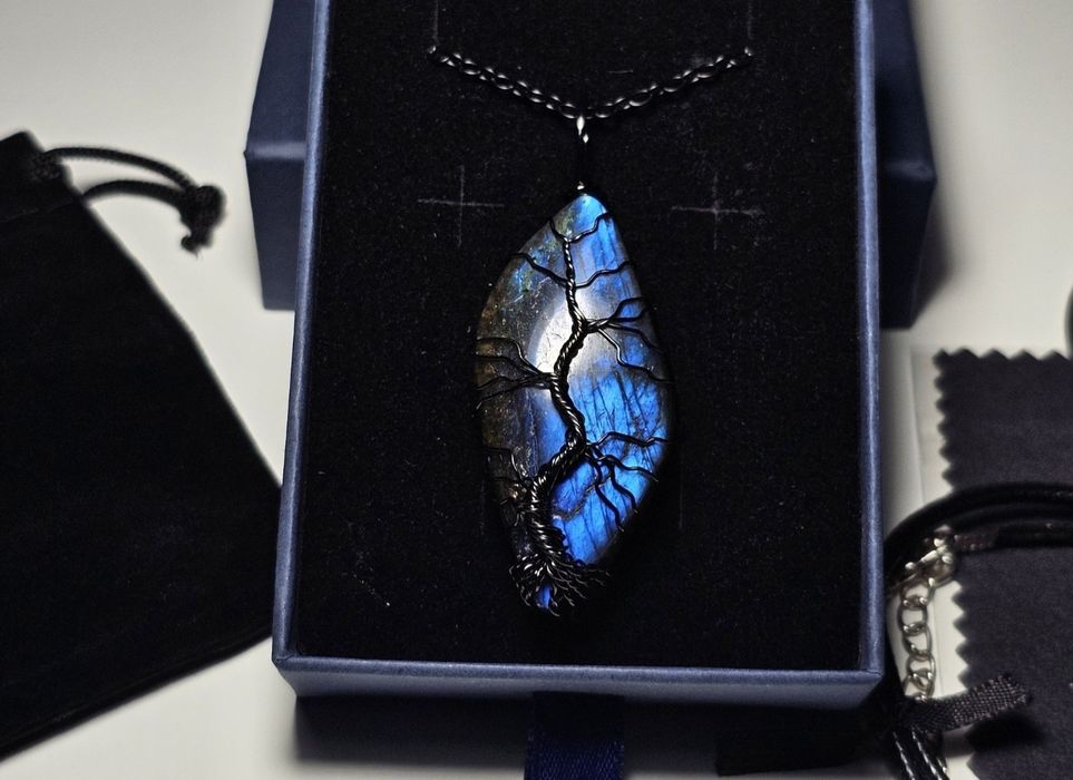 Labradoryt Drzewo Życia – Zestaw Prezentowy XXL