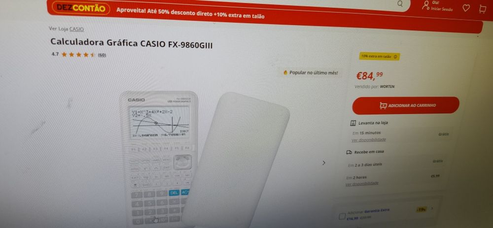 Calculadora Gráfica Casio fx-9860Glll