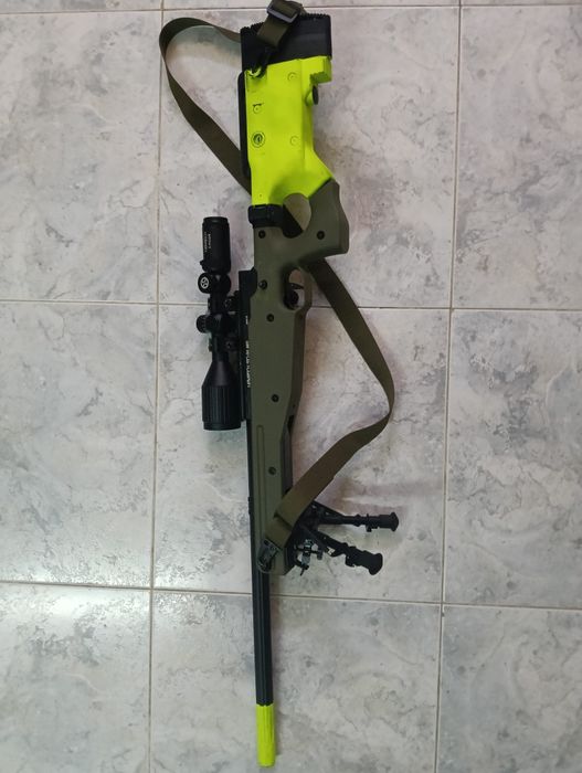 Desporto Replica Airsoft Novritsch SSG96 MKII + Mira Mk2 + Bipé V1 (Pack Completo)