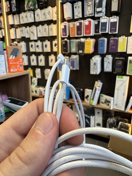 Кабель iPhone usb c type c  1m white білий