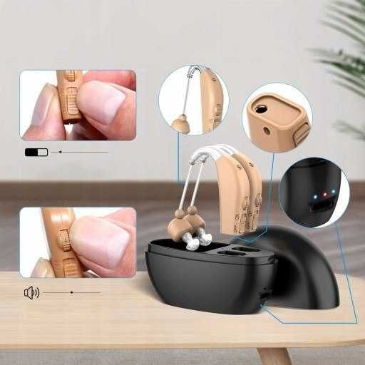 Aparat słuchowy dla seniorów wygoda, redukcja szumów, NOWY