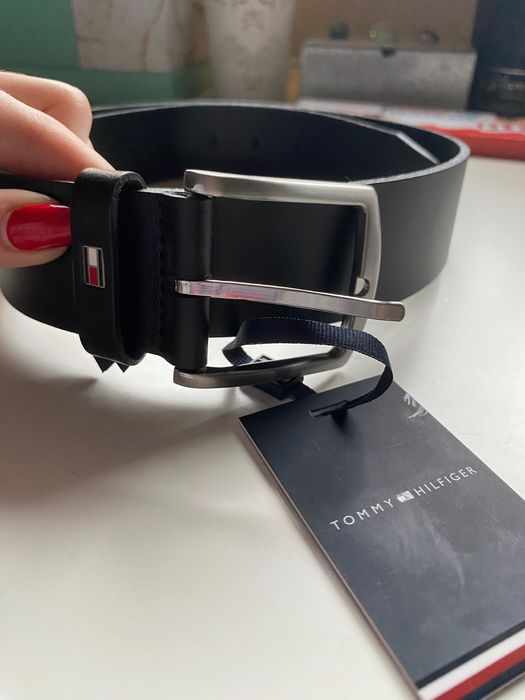 Pasek tommy hilfiger czarny męski