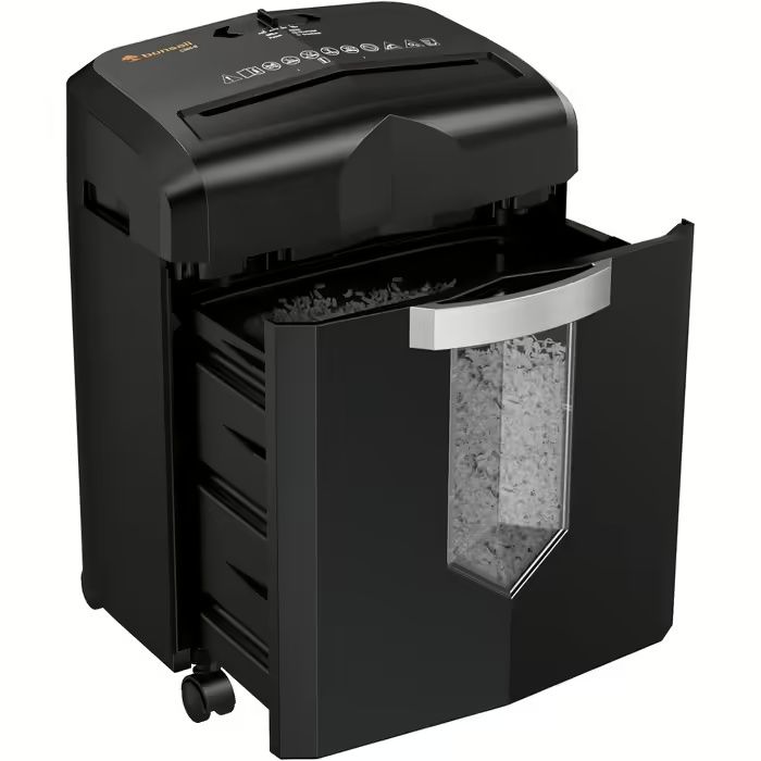 Шредер Bonsaii для документів, 12 листів, P4 мікроріз, 16л, для дому т