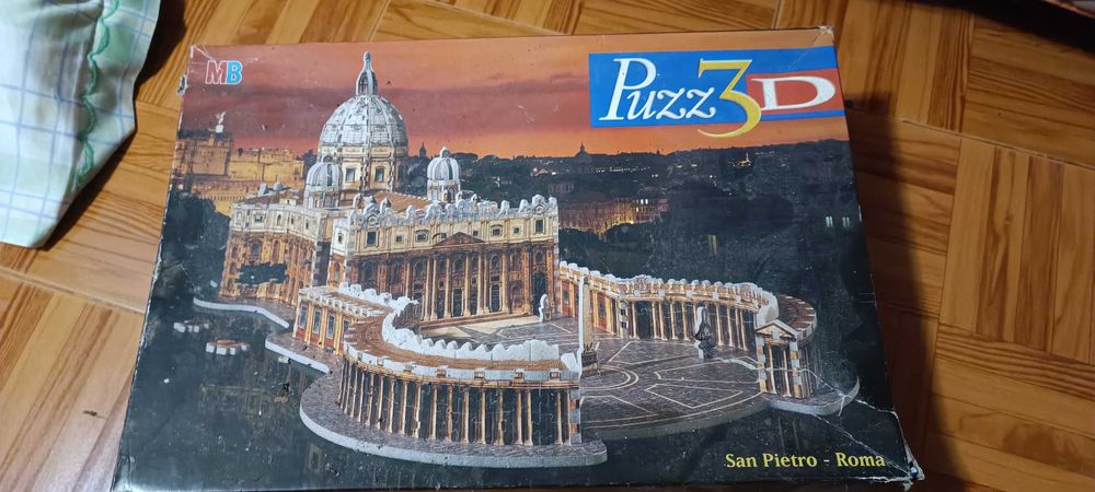 Puzzle 3D, taj mahal, tower bridge, catedral