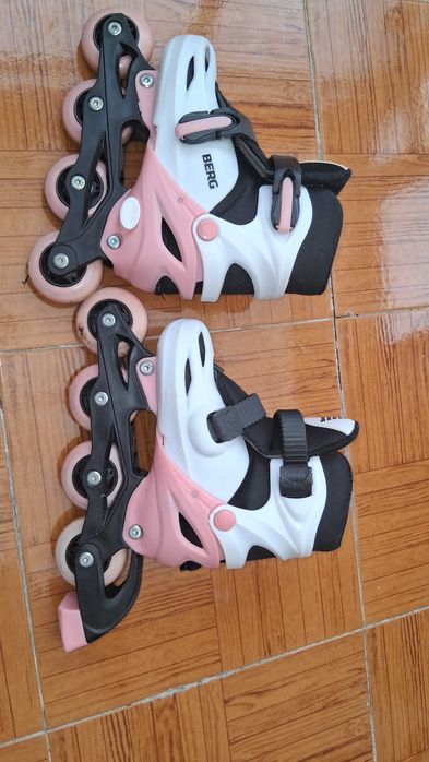 Patins cor de rosa criança
