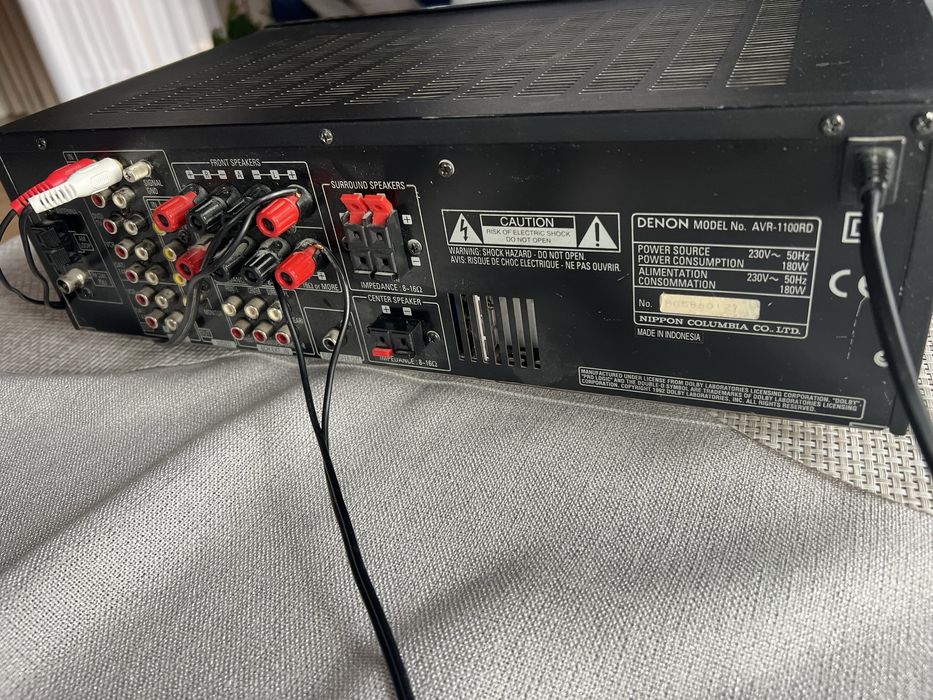 Amplituner Denon AVR-1100RD oraz kolumny CLATRONIC LB 562