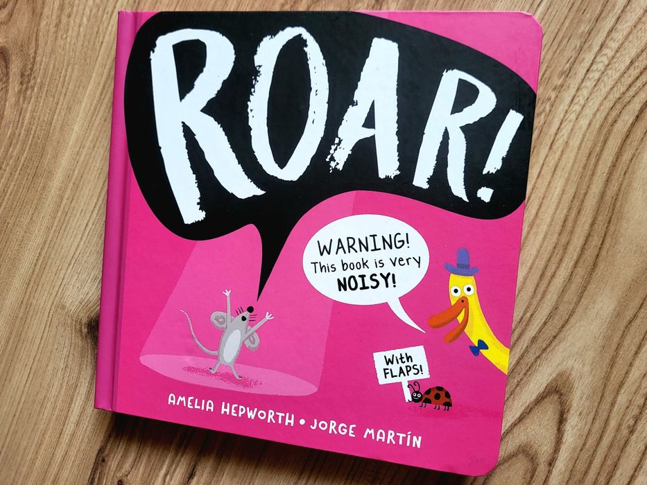 Roar! by Amelia Hepworth książka dźwiękowa po angielsku sound book
