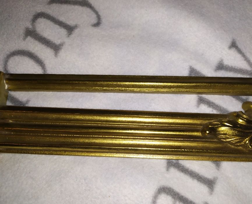 Stara Antyczna Solidna Rama Lustro Mosiężna Unikat Okazja