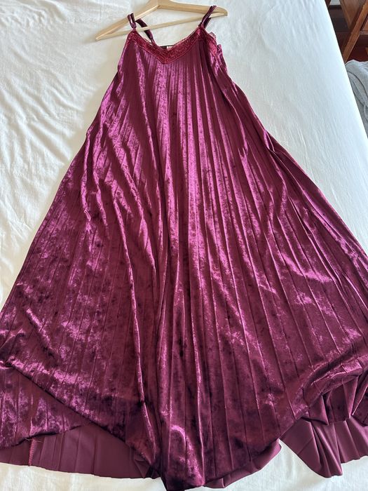 Vestido veludo com alças